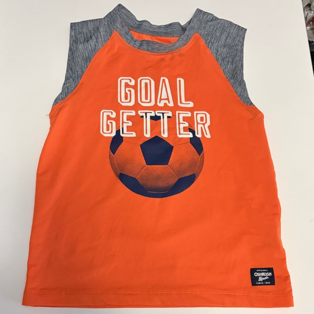 Champion Kids Orange and Gray Tank Top